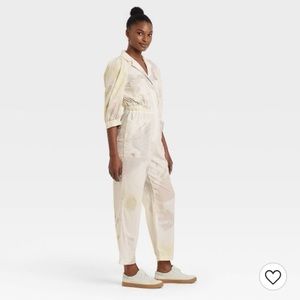 Target puff sleeve tie dye boilersuit jumpsuit